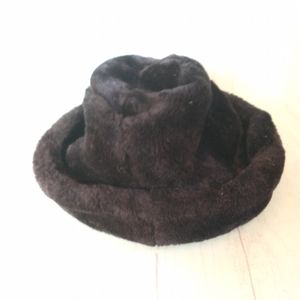 VTG United Hatters Cap Millinery Wkrs Int. Union Registered Men L Faux Fur Hat